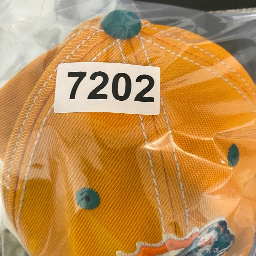 Reebok Miami‎ Dolphins Hat Mens OSFA Orange NFL Equipment Onfield Fitted Cap